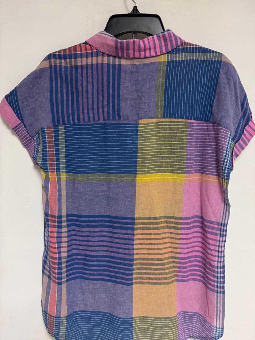 Unlisted Multicolor Plaid Short-Sleeve Button Down - Picture 2 of 4